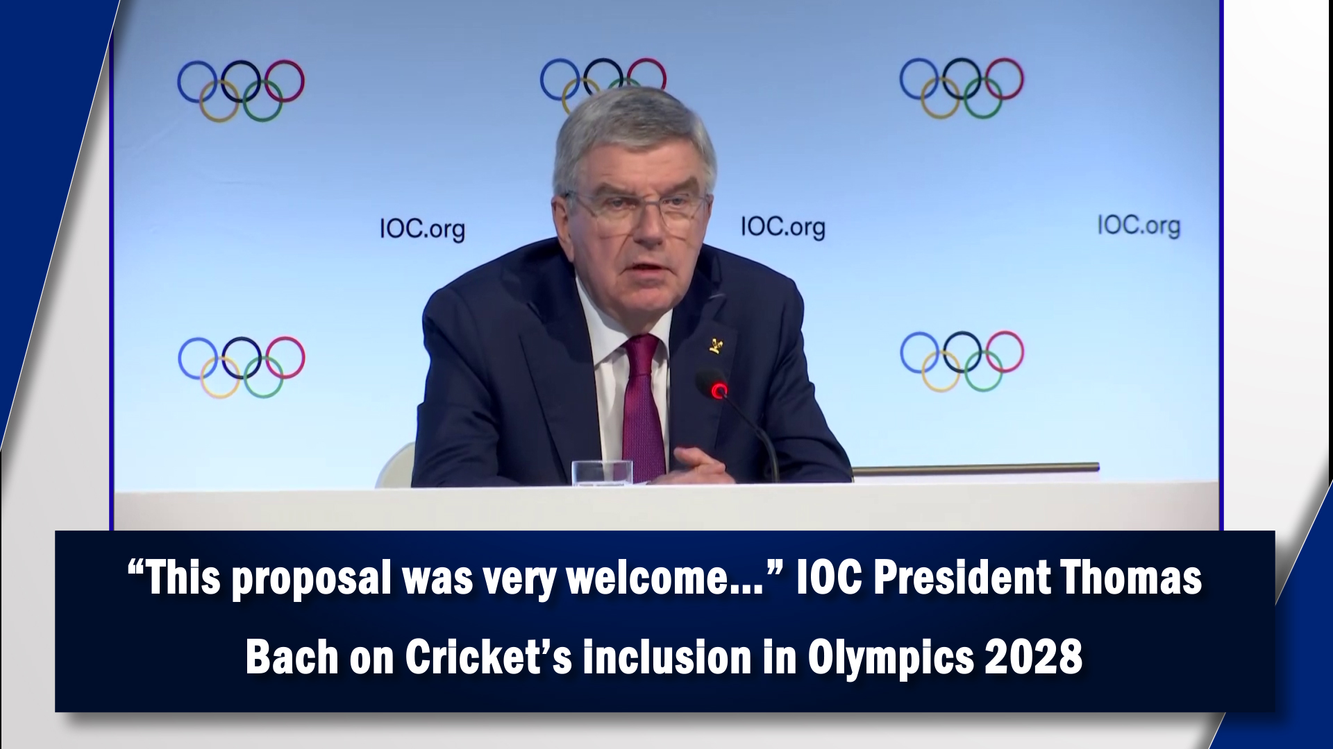 `This proposal was very welcome` IOC President Thomas Bach on Cricket`s inclusion in Olympics 2028